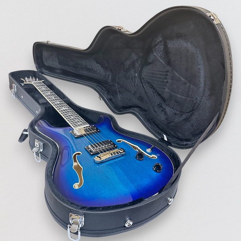 Paul Reed Smith PRS SE Hollowbody II Electric Guitar w/ Case - Faded Blue Burst