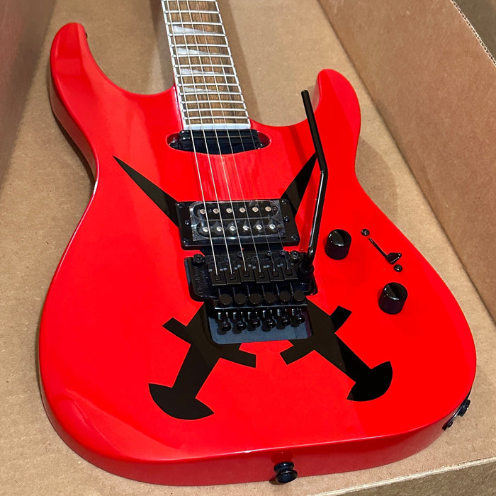 Jackson X Series SL1A DX Electric Guitar - Red Cross Dagger