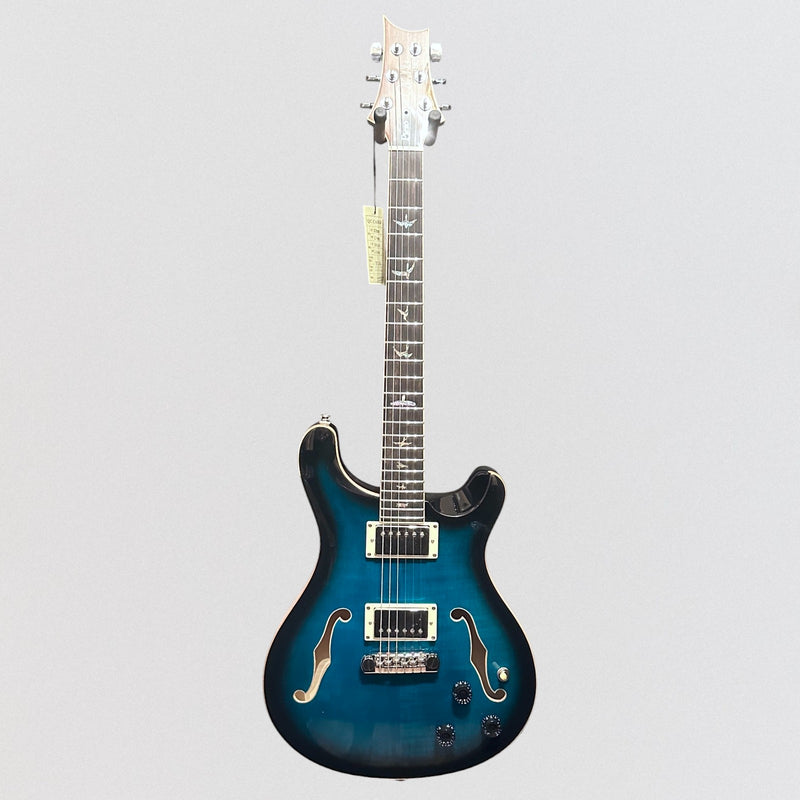 Paul Reed Smith PRS SE Hollowbody II Piezo Electric Guitar w/ Case - Peacock Blue Burst
