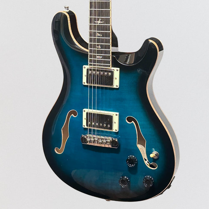 Paul Reed Smith PRS SE Hollowbody II Piezo Electric Guitar w/ Case - Peacock Blue Burst