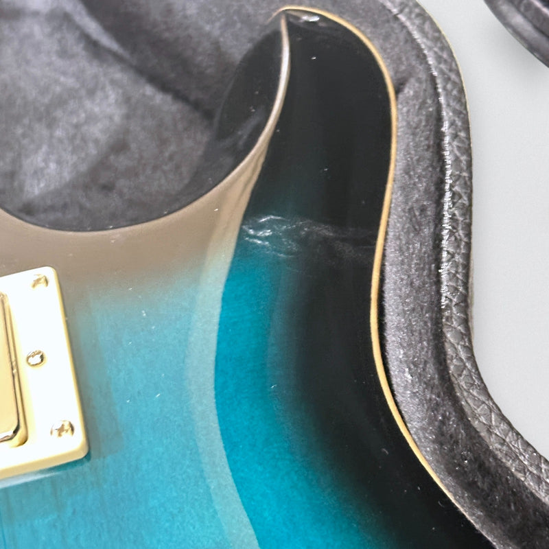 Paul Reed Smith PRS SE Hollowbody II Piezo Electric Guitar w/ Case - Peacock Blue Burst
