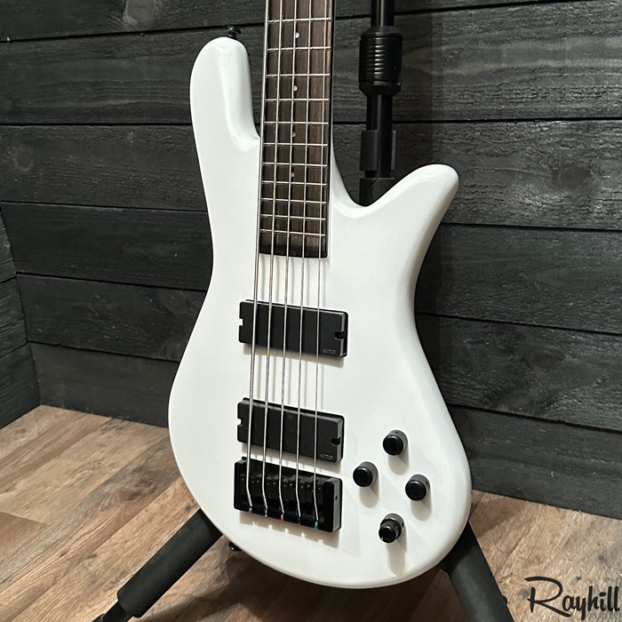 Spector NS Ethos HP 5 String White Electric Bass Guitar