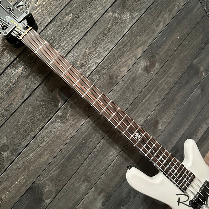 Spector NS Ethos HP 5 String White Electric Bass Guitar