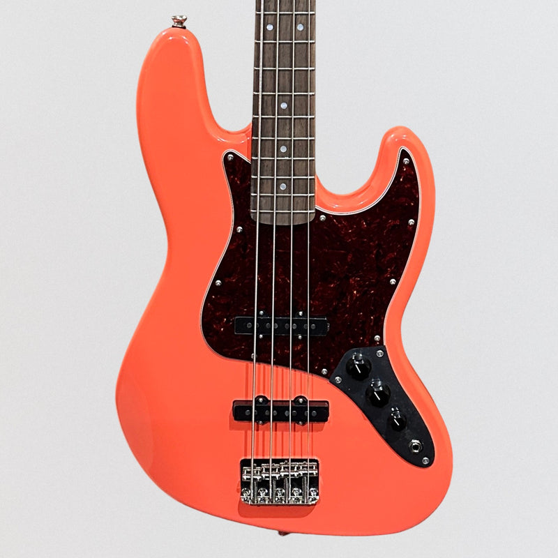 Fender Squier Classic Vibe '60s Jazz 4 String Electric Bass Guitar - Tahitian Coral