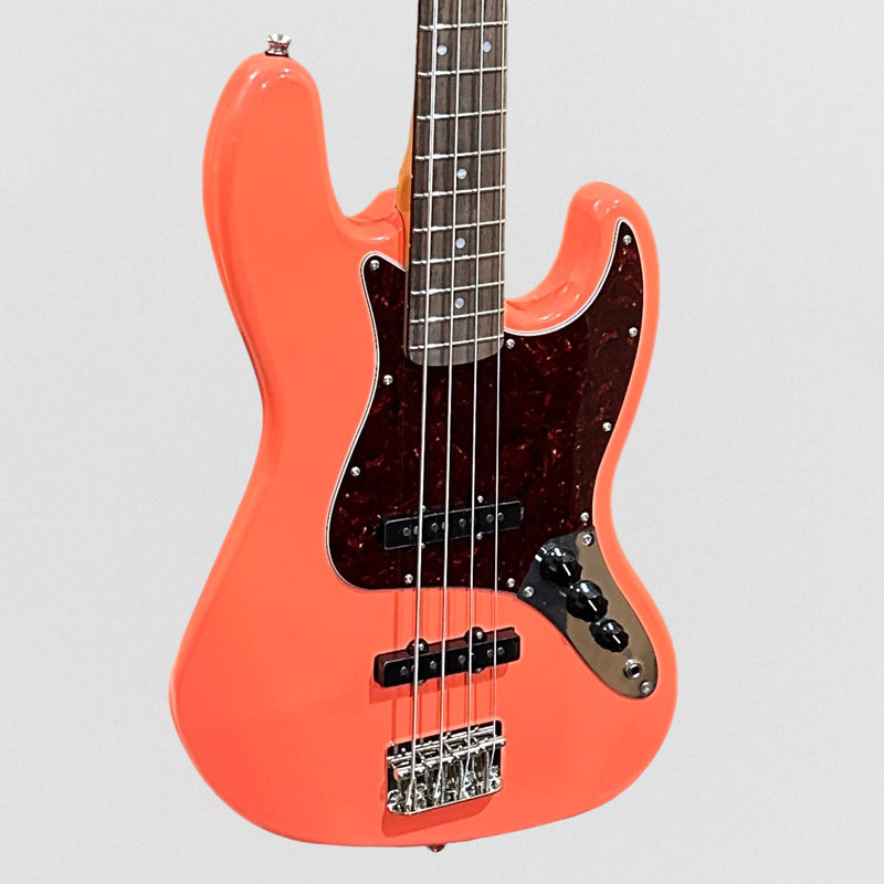 Fender Squier Classic Vibe '60s Jazz 4 String Electric Bass Guitar - Tahitian Coral