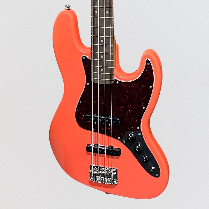 Fender Squier Classic Vibe '60s Jazz 4 String Electric Bass Guitar - Tahitian Coral
