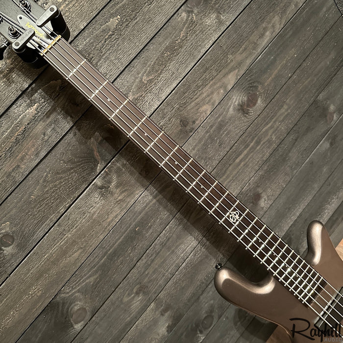 Spector NS Ethos HP 5 String Electric Bass Guitar Gunmetal Silver