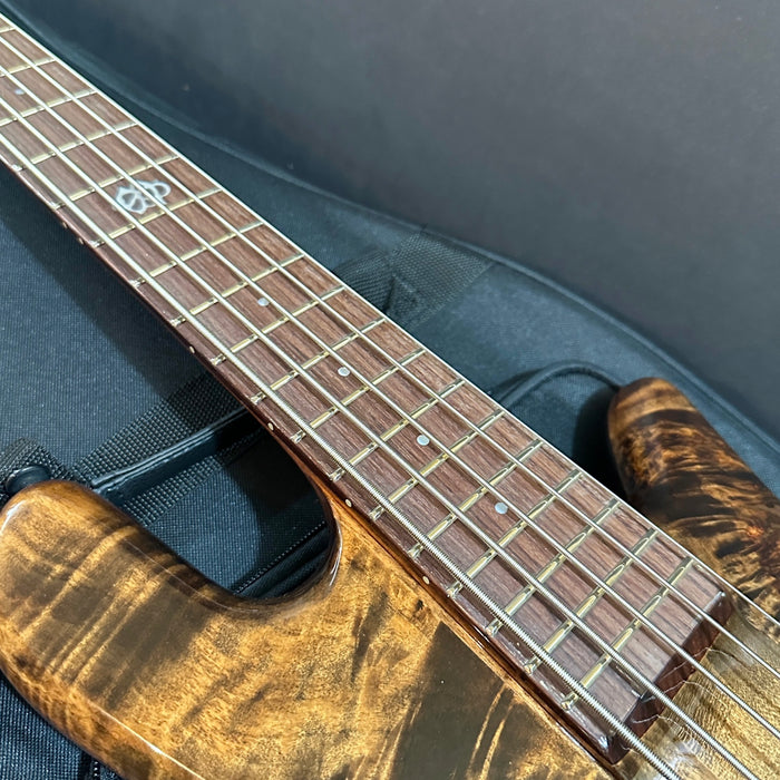 Spector NS Ethos 5 String Electric Bass Guitar w/ Bag - Super Faded Black Gloss