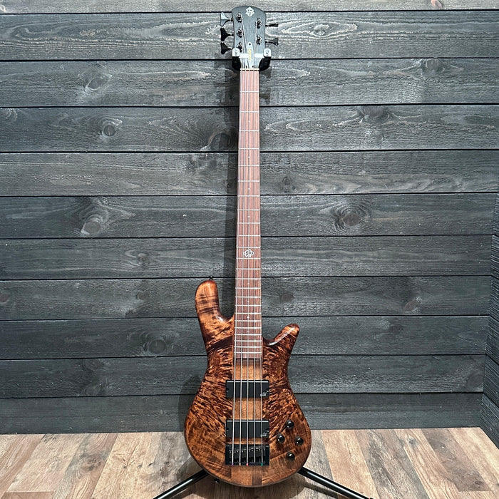 Spector NS Ethos 5 String Electric Bass Guitar w/ Bag - Super Faded Black Gloss