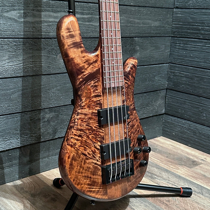 Spector NS Ethos 5 String Electric Bass Guitar w/ Bag - Super Faded Black Gloss