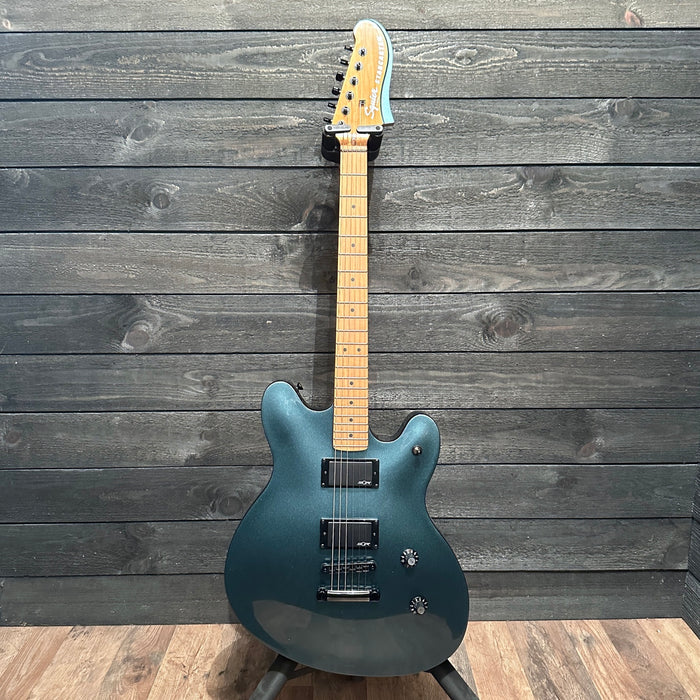 Fender Squier Contemporary Active Starcaster Semi Hollow body Electric Guitar - Gunmetal Metallic