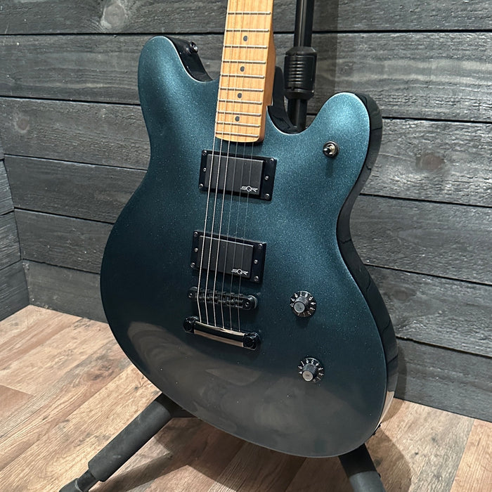 Fender Squier Contemporary Active Starcaster Semi Hollow body Electric Guitar - Gunmetal Metallic