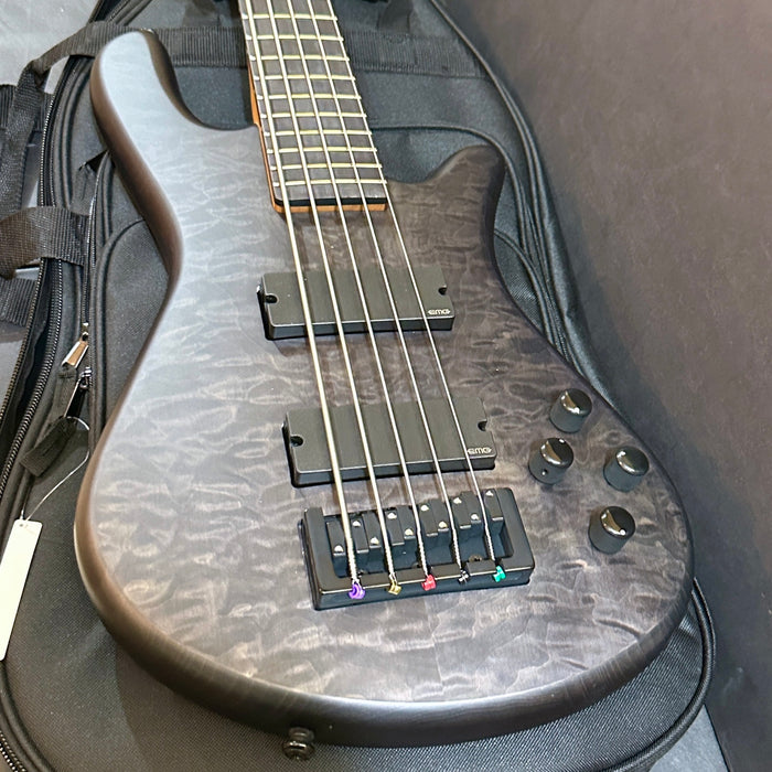 Spector NS Pulse 5 5-String Electric Bass Guitar w/ Bag - Black Stain