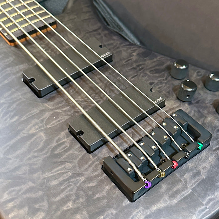 Spector NS Pulse 5 5-String Electric Bass Guitar w/ Bag - Black Stain