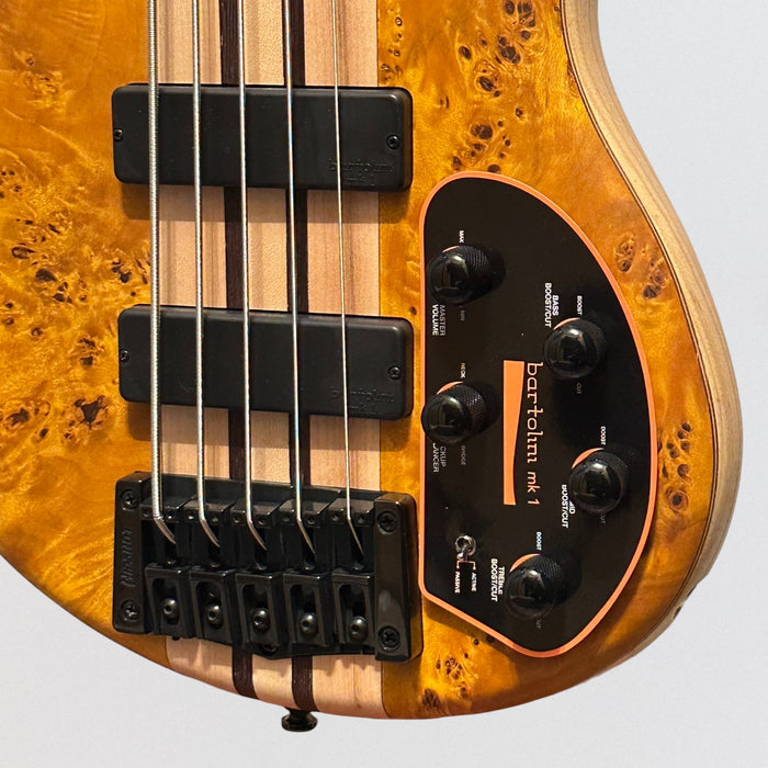 Cort Artisan A5 Plus SC 5-String Electric Bass Guitar - Natural