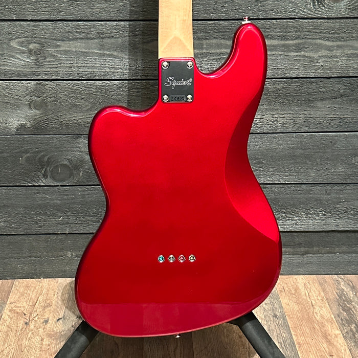 Fender Squier Limited Edition Paranormal Rascal HH 4 String Electric Bass Guitar - Candy Apple Red