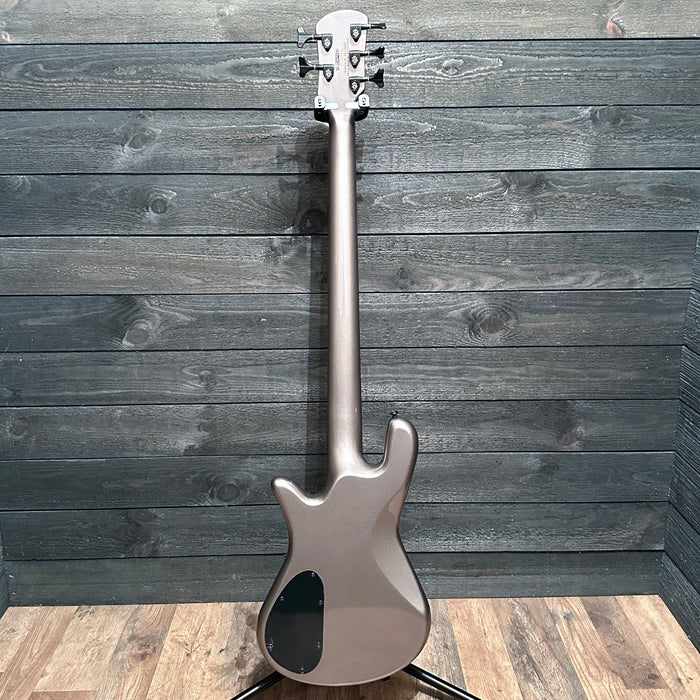 Spector NS Ethos 5 String Electric Bass Guitar w/ Bag - Gun Metal Grey