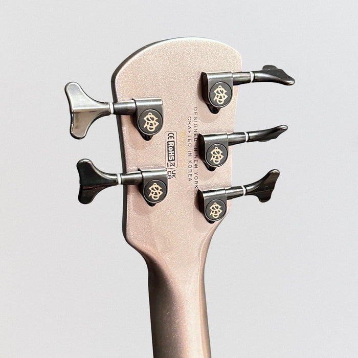 Spector NS Ethos 5 String Electric Bass Guitar w/ Bag - Gun Metal Grey