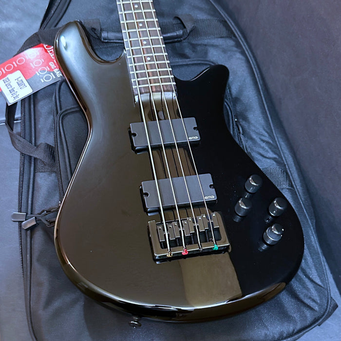 Spector NS Ethos 4 Four-String Electric Bass Guitar w/ Bag - Solid Black
