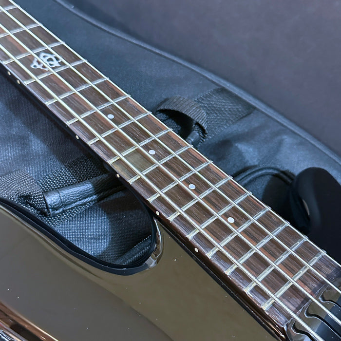 Spector NS Ethos 4 Four-String Electric Bass Guitar w/ Bag - Solid Black