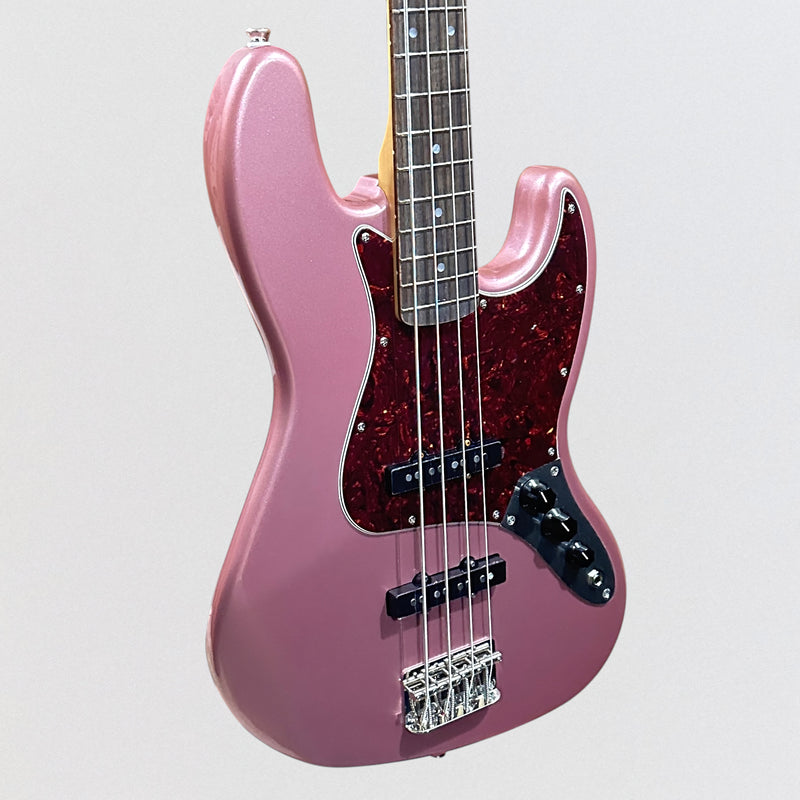 Fender Squier Limited Edition Classic Vibe 60s Jazz 4 String Electric Bass Guitar - Burgundy Mist