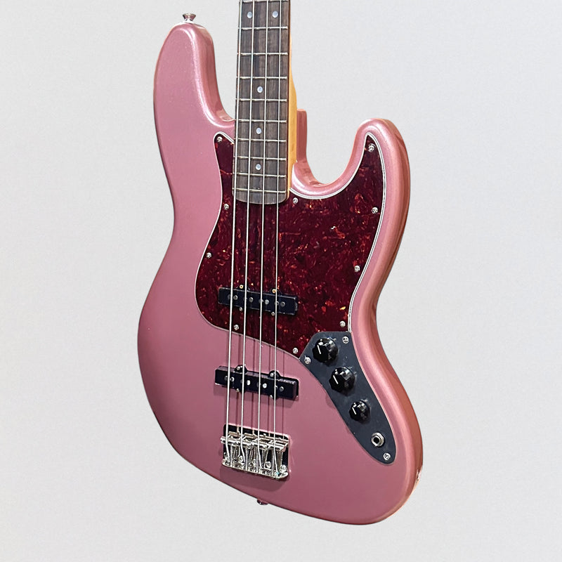 Fender Squier Limited Edition Classic Vibe 60s Jazz 4 String Electric Bass Guitar - Burgundy Mist