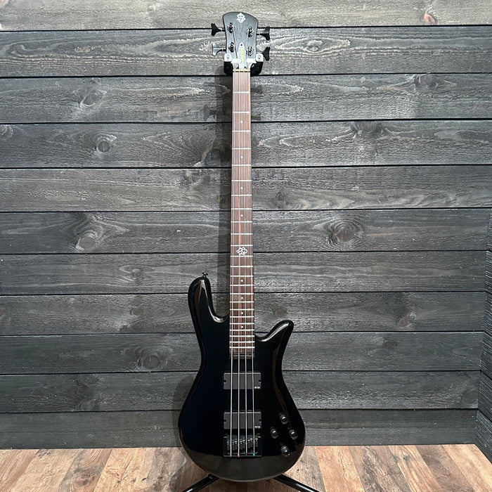 Spector NS Ethos 4 Four-String Electric Bass Guitar w/ Bag - Solid Black
