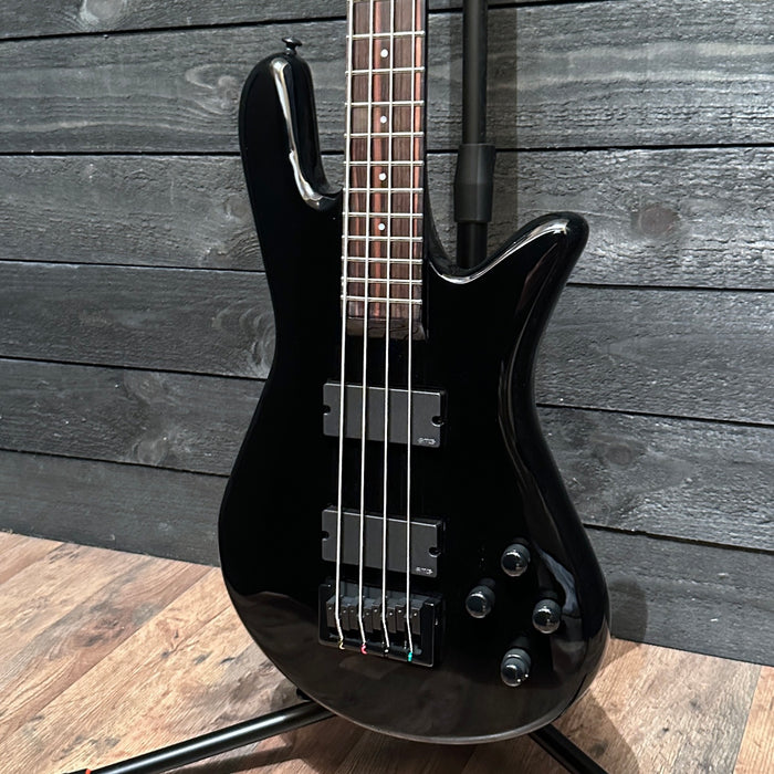 Spector NS Ethos 4 Four-String Electric Bass Guitar w/ Bag - Solid Black
