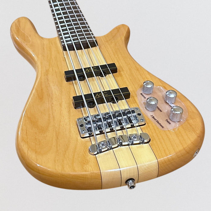 Warwick RockBass Streamer NT 5 String Electric Bass Guitar - Natural