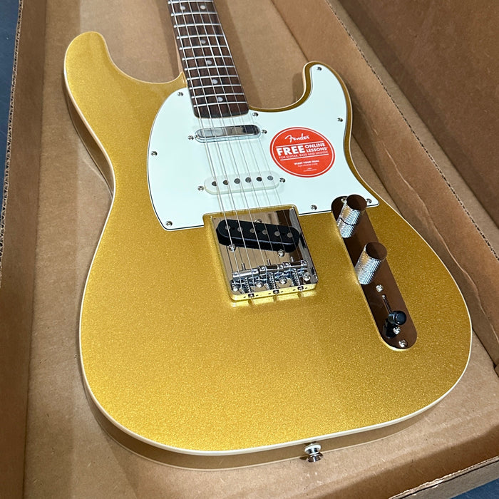 Fender Squier Paranormal Custom Nashville Stratocaster Electric Guitar - Aztec Gold