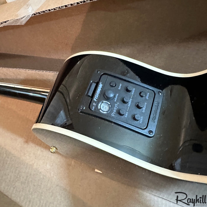 Epiphone EJ-200SCE Jumbo Black Acoustic Electric Guitar