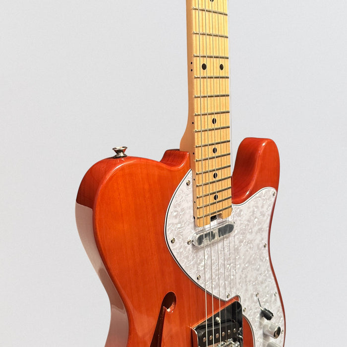 Aria TEG-TL Modern Classic Thinline Semi Hollow Tele Style Electric Guitar - Natural