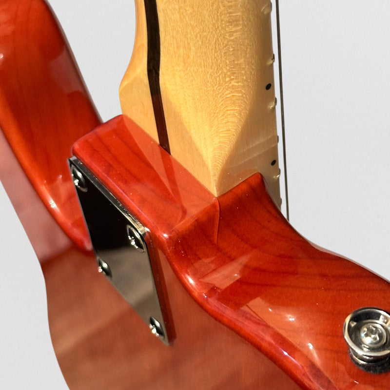 Aria TEG-TL Modern Classic Thinline Semi Hollow Tele Style Electric Guitar - Natural