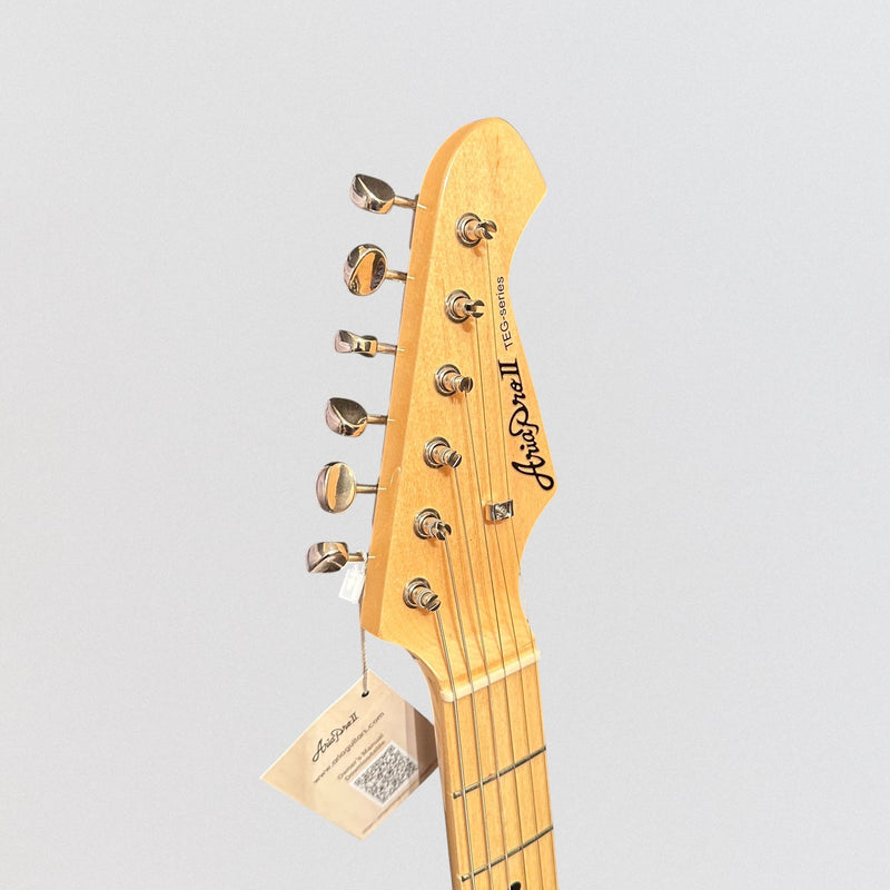 Aria TEG-TL Modern Classic Thinline Semi Hollow Tele Style Electric Guitar - Natural