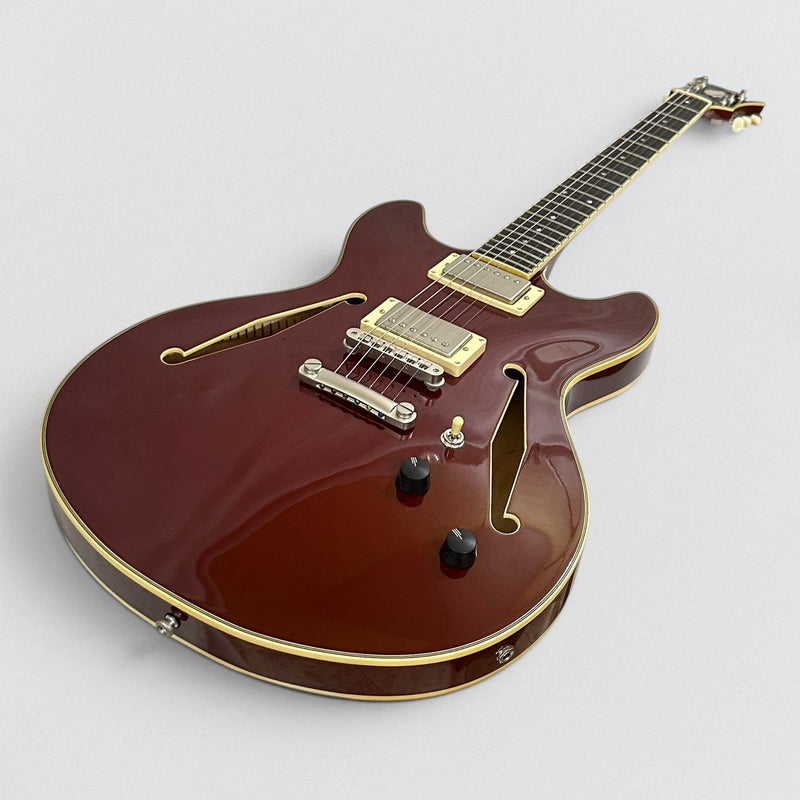 D'Angelico Excel DC Tour Collection Semi Hollowbody Electric Guitar - Solid Wine