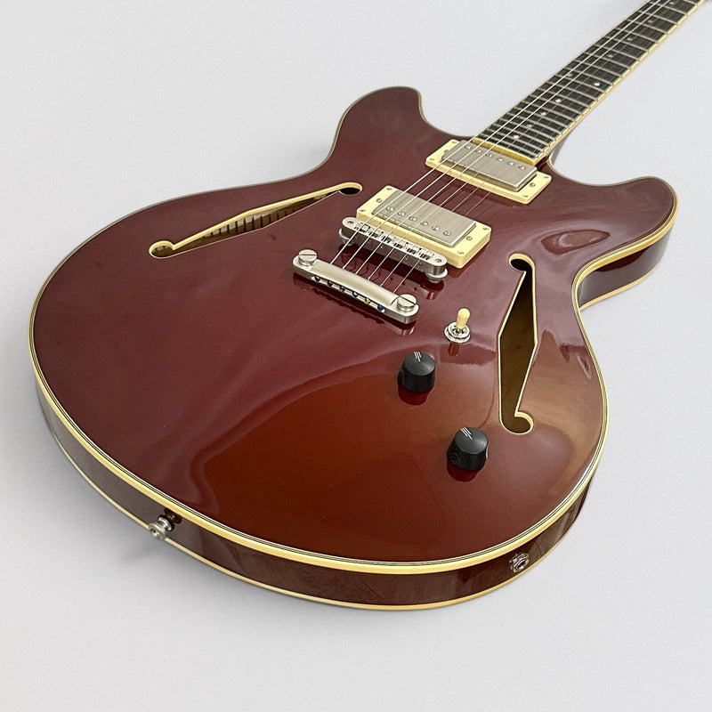 D'Angelico Excel DC Tour Collection Semi Hollowbody Electric Guitar - Solid Wine