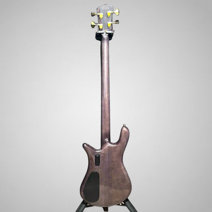 Spector Euro 4 Custom 4 String Electric Bass Guitar w/ Bag - Natural Black Burst Gloss