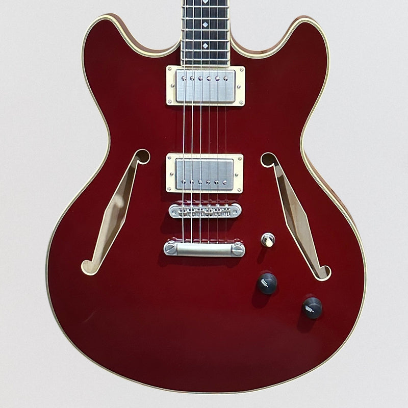 D'Angelico Excel DC Tour Collection Semi Hollowbody Electric Guitar - Solid Wine