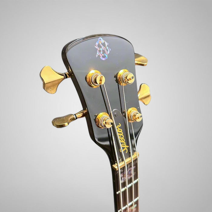 Spector Euro 4 Custom 4 String Electric Bass Guitar w/ Bag - Natural Black Burst Gloss