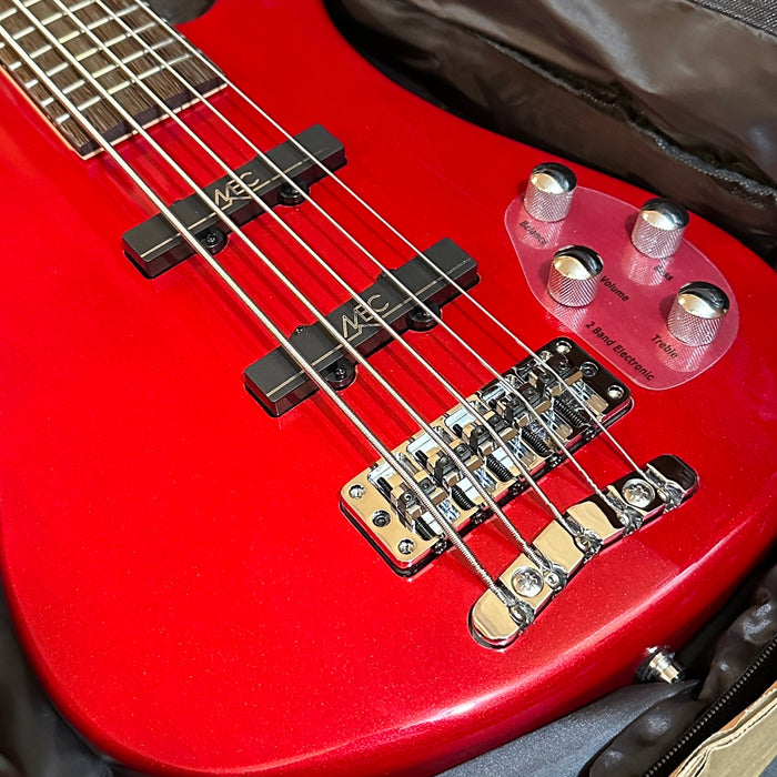 Warwick RockBass Streamer LX 5 String Electric Bass - Red