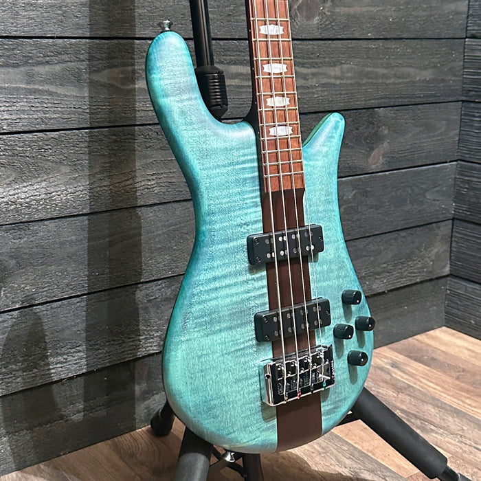 Spector Euro 4 RST 4 String Electric Bass Guitar w/ Bag - Turquoise Tide Matte