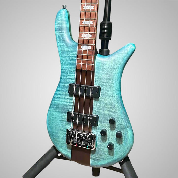 Spector Euro 4 RST 4 String Electric Bass Guitar w/ Bag - Turquoise Tide Matte