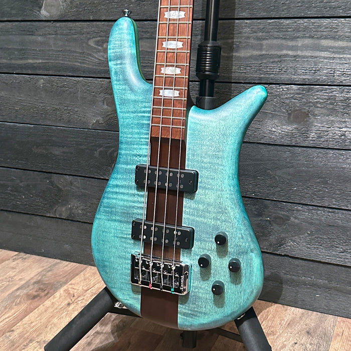 Spector Euro 4 RST 4 String Electric Bass Guitar w/ Bag - Turquoise Tide Matte