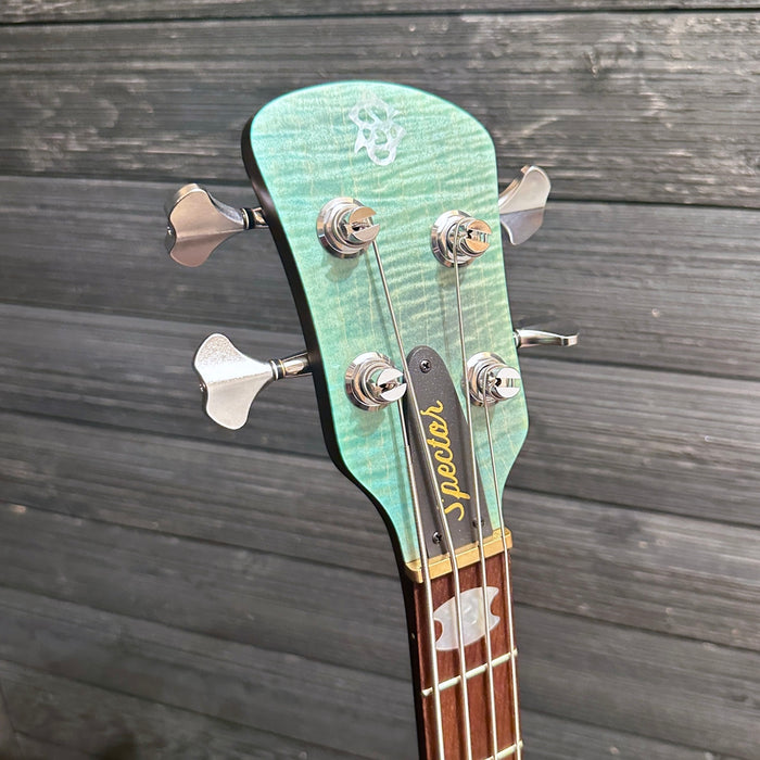 Spector Euro 4 RST 4 String Electric Bass Guitar w/ Bag - Turquoise Tide Matte