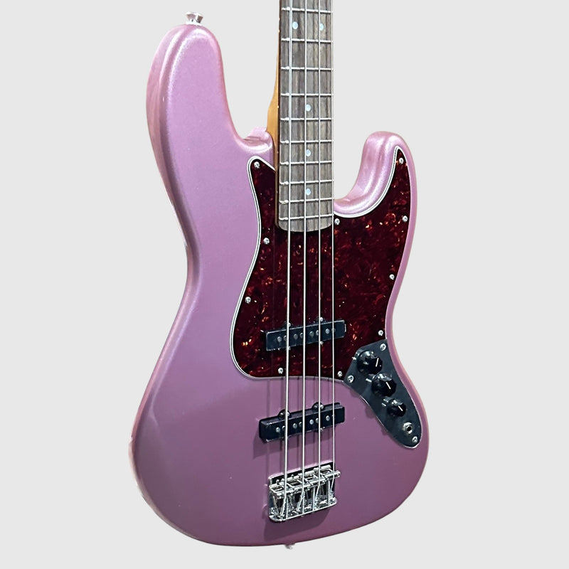 Fender Squier Limited Edition Classic Vibe 60s Jazz 4 String Electric Bass Guitar - Burgundy Mist