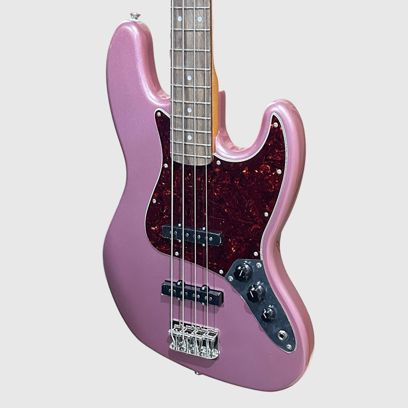 Fender Squier Limited Edition Classic Vibe 60s Jazz 4 String Electric Bass Guitar - Burgundy Mist
