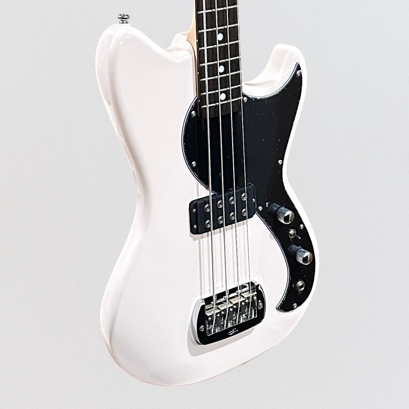 G&L Tribute Series Fallout 4 String Short Scale Electric Bass Guitar - Olympic White