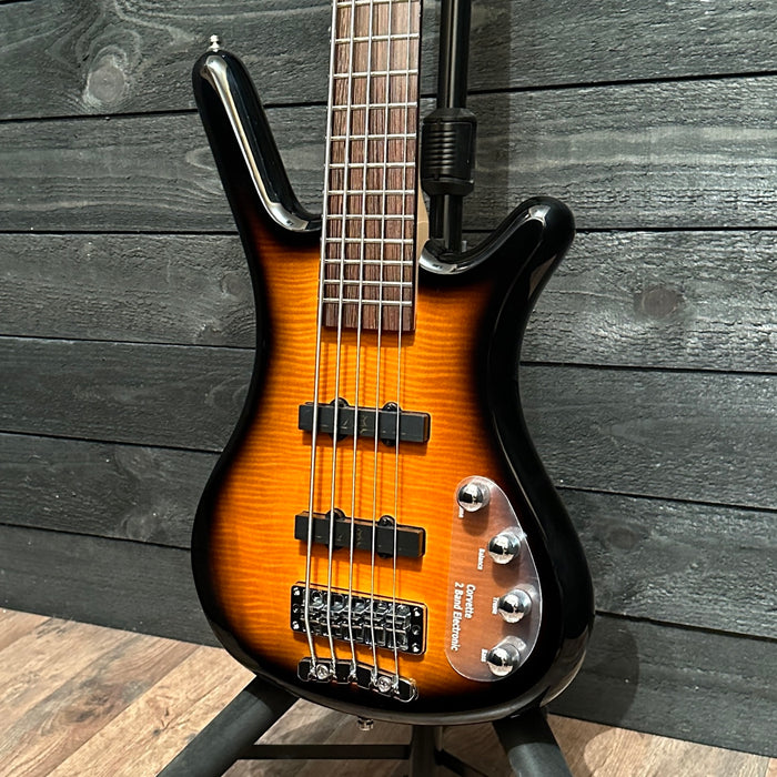 Warwick RockBass Corvette Classic 5 String Electric Bass Guitar - Sunburst