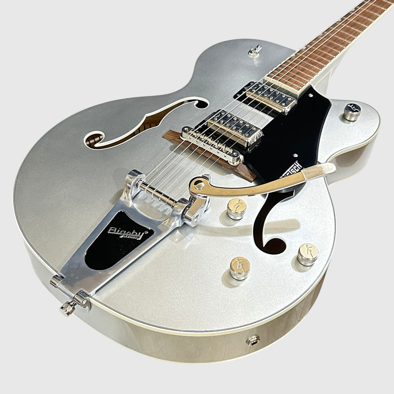 Gretsch G5420T Electromatic Classic Hollow Body Single-Cut w/ Bigsby Electric Guitar - Airline Silver