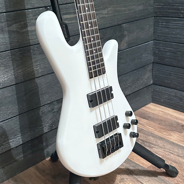 Spector NS Ethos 4 Four-String Electric Bass Guitar w/ Bag - White